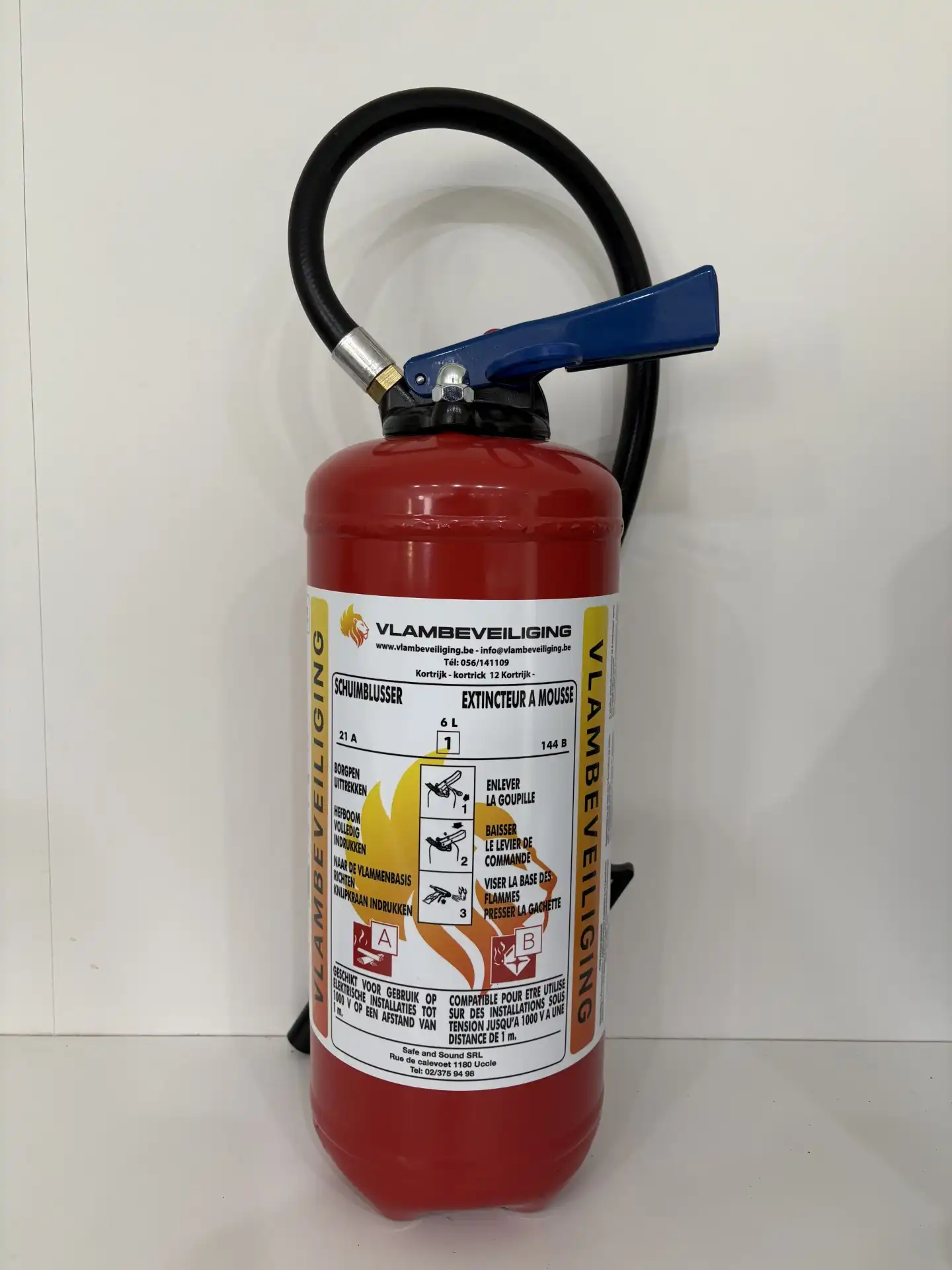Opslag van brandbare vloeistoffen met schuimblusbescherming